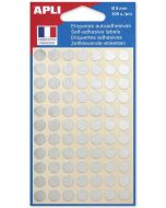 Photo Pastilles adhésives 8 mm - Argent AGIPA 100601 Étiquettes