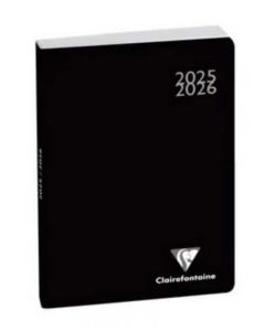 Agenda Scolaire 2024/2025 Work and After - Noir CLAIREFONTAINE modèle
