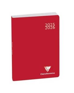 Agenda Scolaire 2025/2026 Work and After - Rouge CLAIREFONTAINE