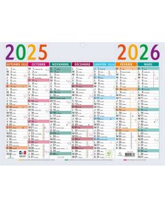 Calendrier mural 2025/2026 - 295 x 220 mm EXACOMPTA 34310E