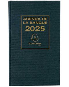 Agenda de Banque Journalier 2025 - 2 volumes - 160 x 340 mm EXACOMPTA