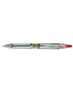 Stylo à bille rétractable rechargeable - Rouge PILOT B2P Ecoball 10